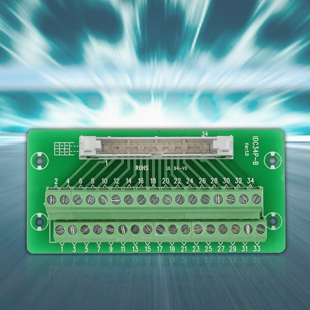 Breakout Board Terminal Block. Electronics-Salon IDC-50 DIN Rail Mounted Interface Module Breakout Board Terminal Block. Electronics-Salon IDC-50 DIN Rail Mounted Interface Module